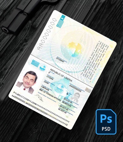 Liberia passport PSD